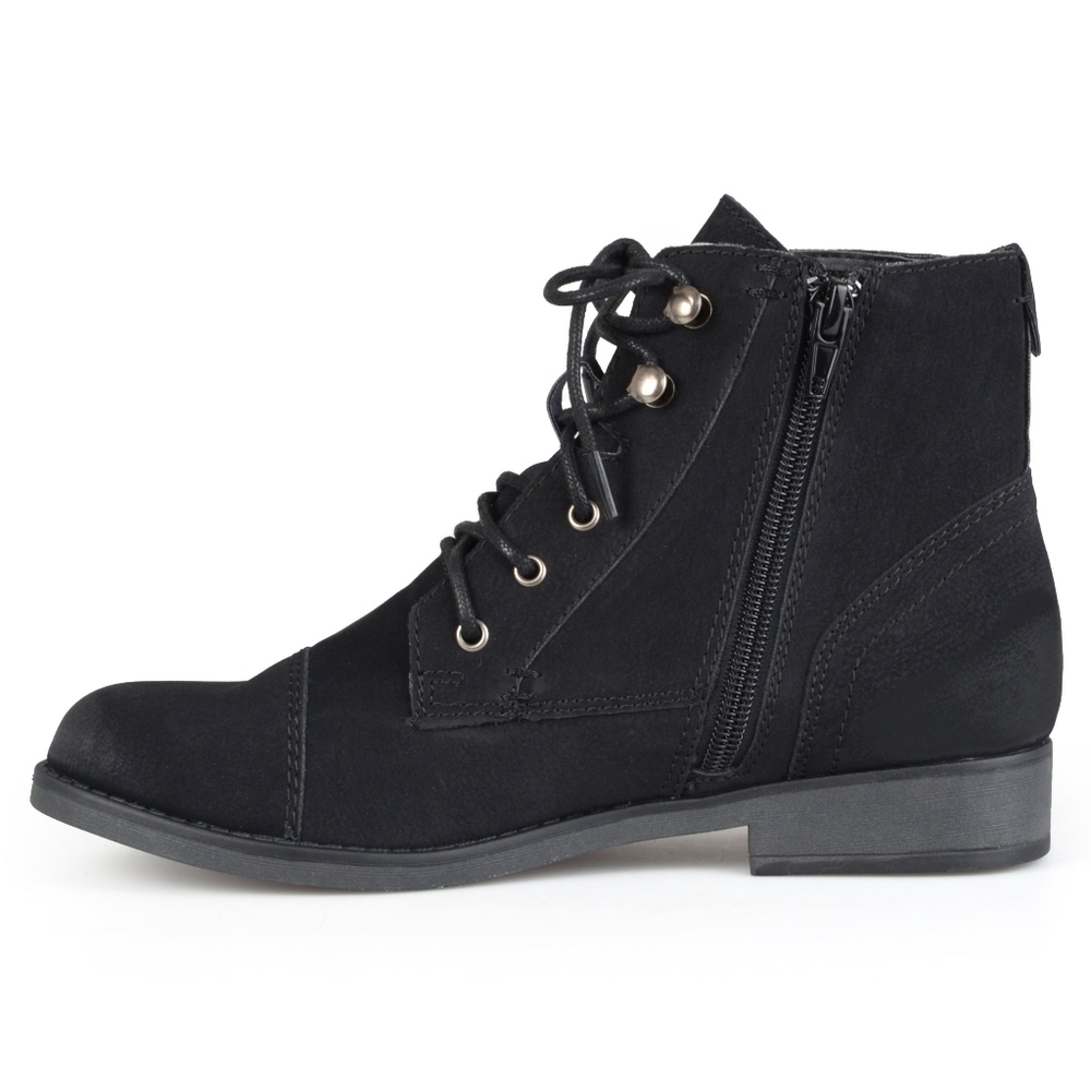 Madden Girl Women's Black Rangerrr Combat Boots
